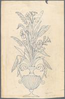Template for door panels of a sideboard