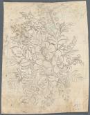 Design for a panel of a table top (floral motif)