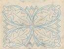 Small template for a panel (leaf motif from St. Mark's, Venice)