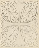 Template for a panel (leaf motif from St. Mark's, Venice)