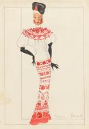 Costume design for the actress Iris Lockwood