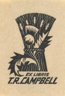 Bookplate: T.R. Campbell (Sheaf of barley)