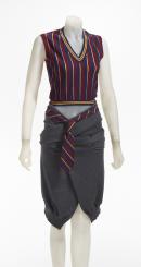 Vest, skirt and tie