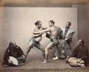 No title (Sumo wrestlers and umpire)