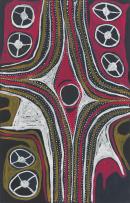 Uku vel vel, Ripples in water and circular forms of bodii fruit