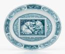 Banquet service pattern, serving plate