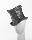 Tooled leather top hat