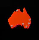 Pink Australia, brooch