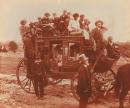 Cobb's coach leaving Healesville for Corranderk Aboriginal Settlement
