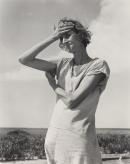 Woman of the high plains, near Childress, Texas