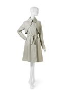 Leather trench coat