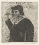 Figure with a straw