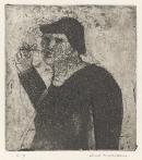 Figure with a straw