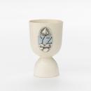 Alphabet pattern, double egg cup