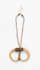 Double pig tusk necklace