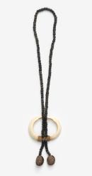 Double pig tusk necklace