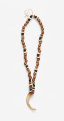 Single pig tusk necklace