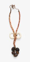 Clamshell ring necklace
