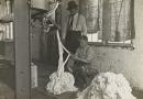 Boy at a warping machine, Catawba Cotton Mill, Newton, North Carolina