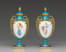 Pair of covered vases