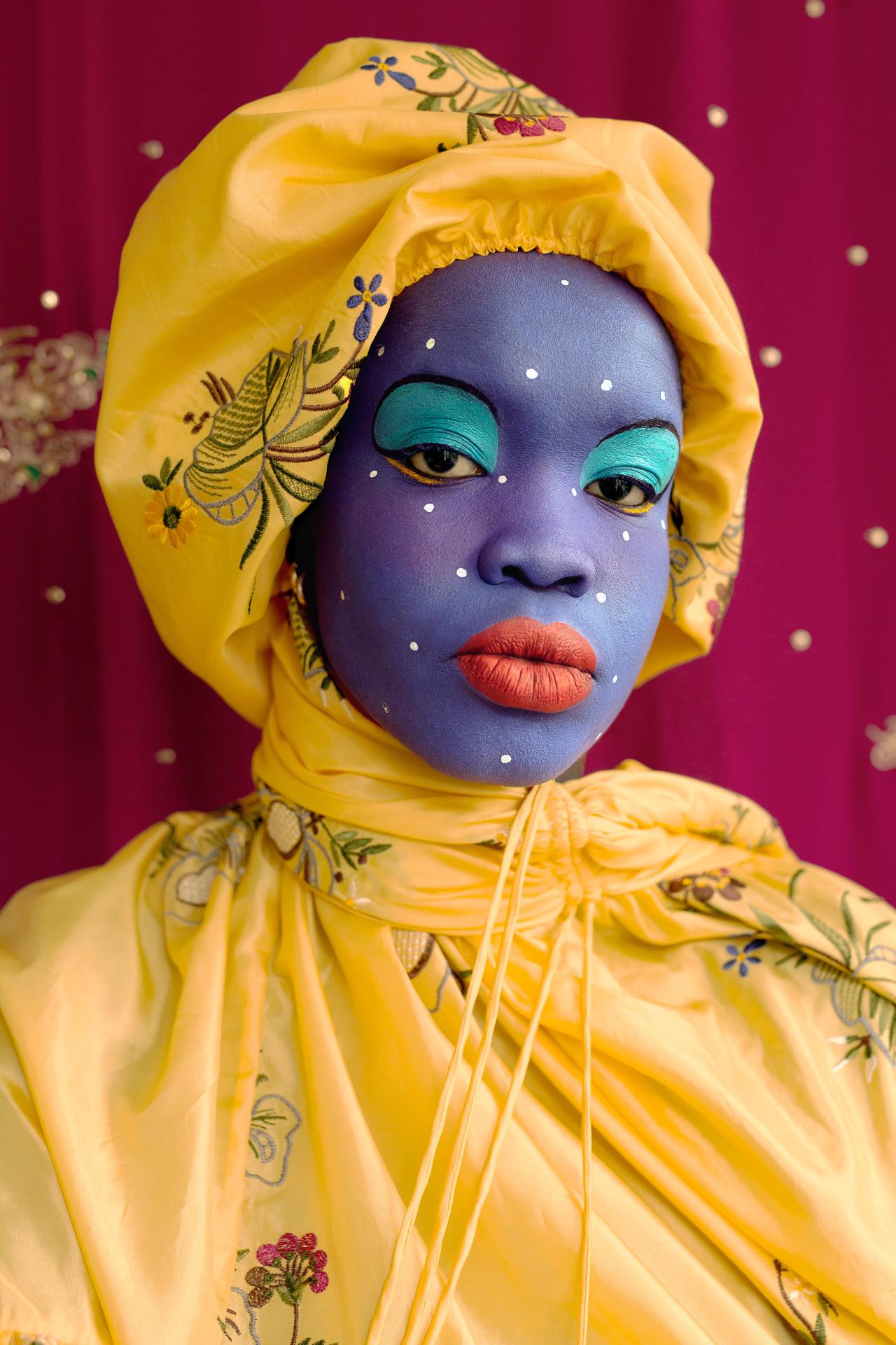 Atong Atem <em>A yellow dress, a bouquet 3</em> 2022 from the <em>A Yellow Dress, A Bouquet</em> series 2022. Art Gallery of New South Wales, La Prairie Art Award 2022 &copy; Atong Atem<br/>