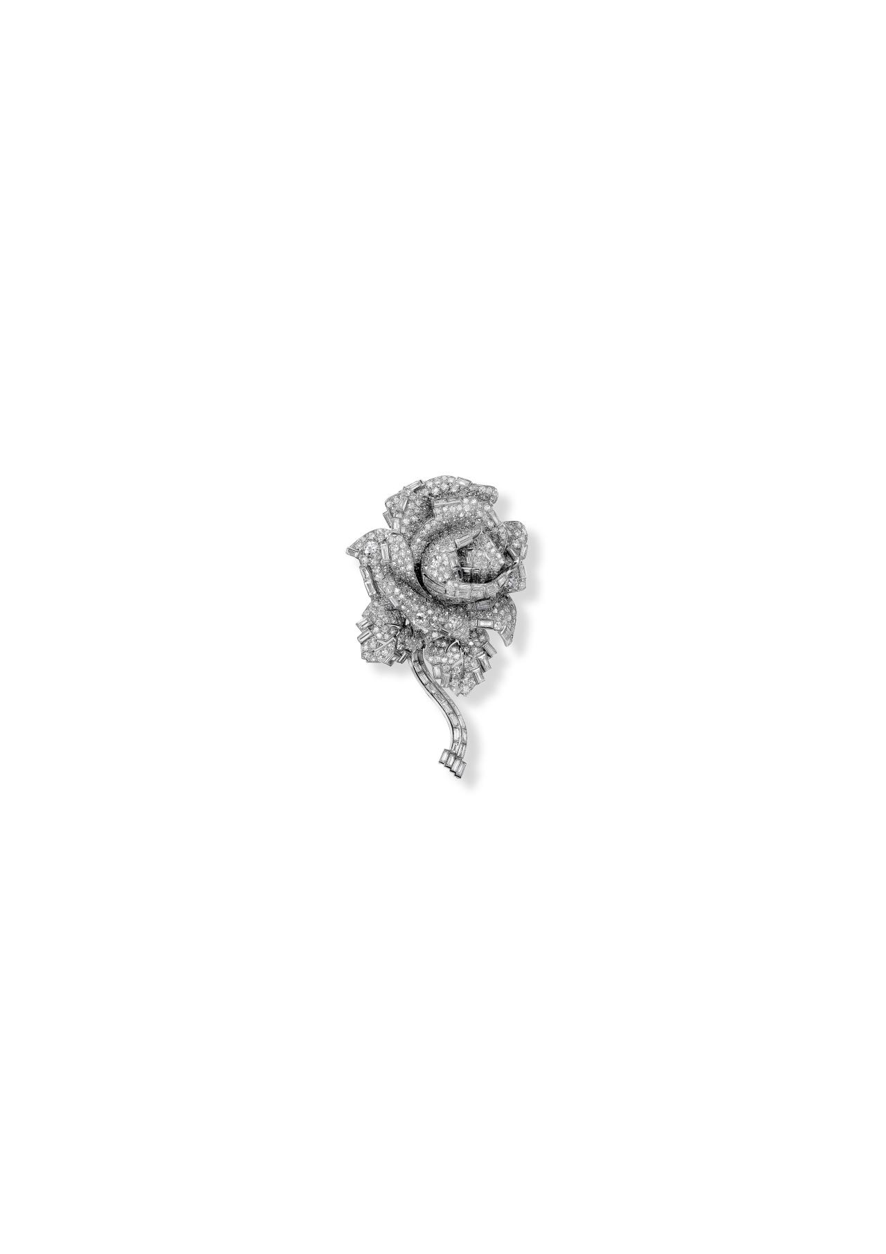 Cartier London, <em>Rose clip brooch</em>, 1938<br/>
&copy; Cartier. Photo: Vincent Wulveryck, Cartier Collection
