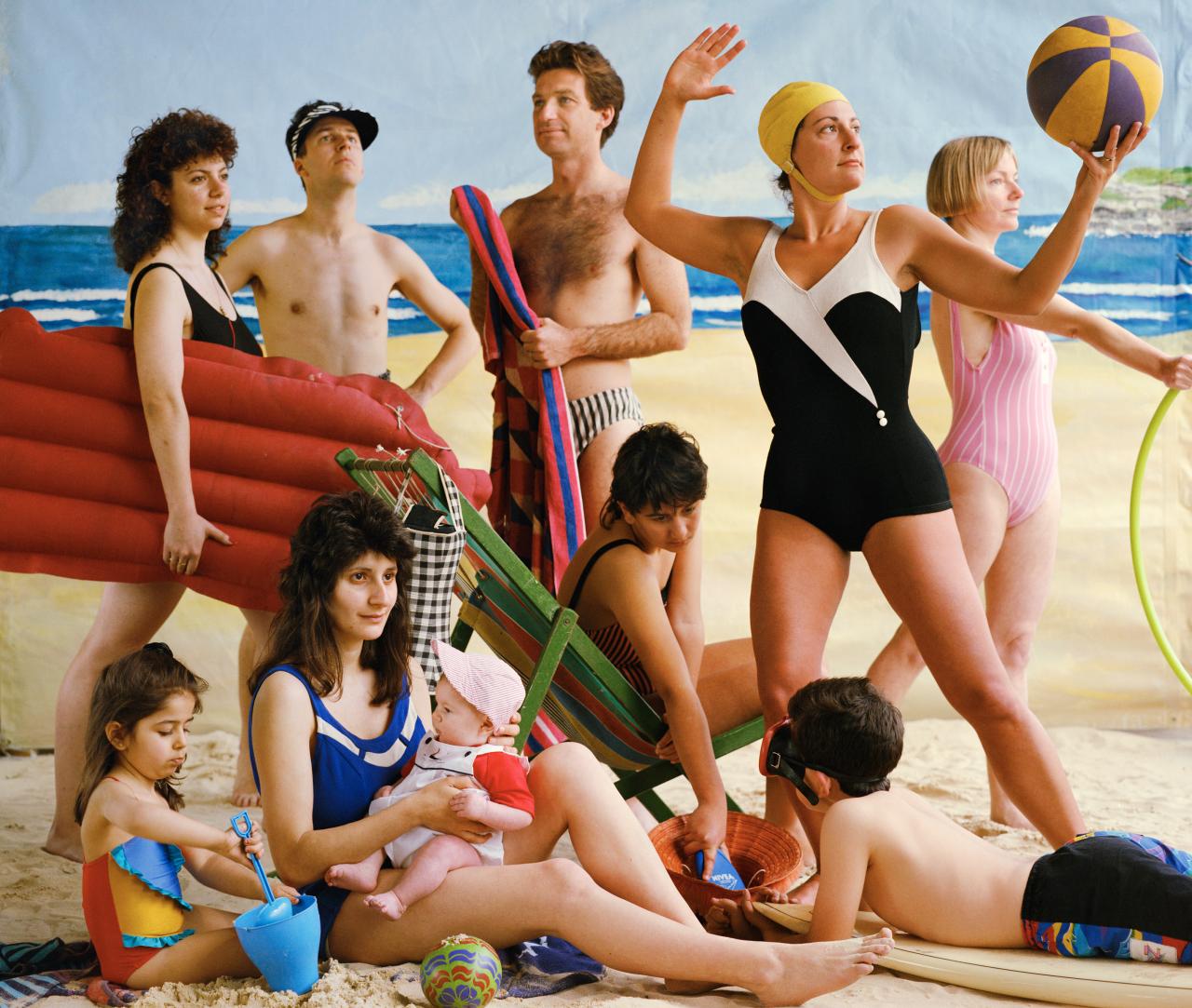 Anne ZAHALKA<br/>
<em>The bathers</em> (1989) <!-- (recto) --><br />
from the <i>Bondi: Playground of the Pacific</i> series 1989<br />
type C photograph<br />
76.4 x 92.5 cm (image)<br />
National Gallery of Victoria, Melbourne<br />
Purchased, 1991<br />
PH172-1991<br />
&copy; Anne Zahalka/Licensed by Copyright Agency, Australia
<!--12843-->