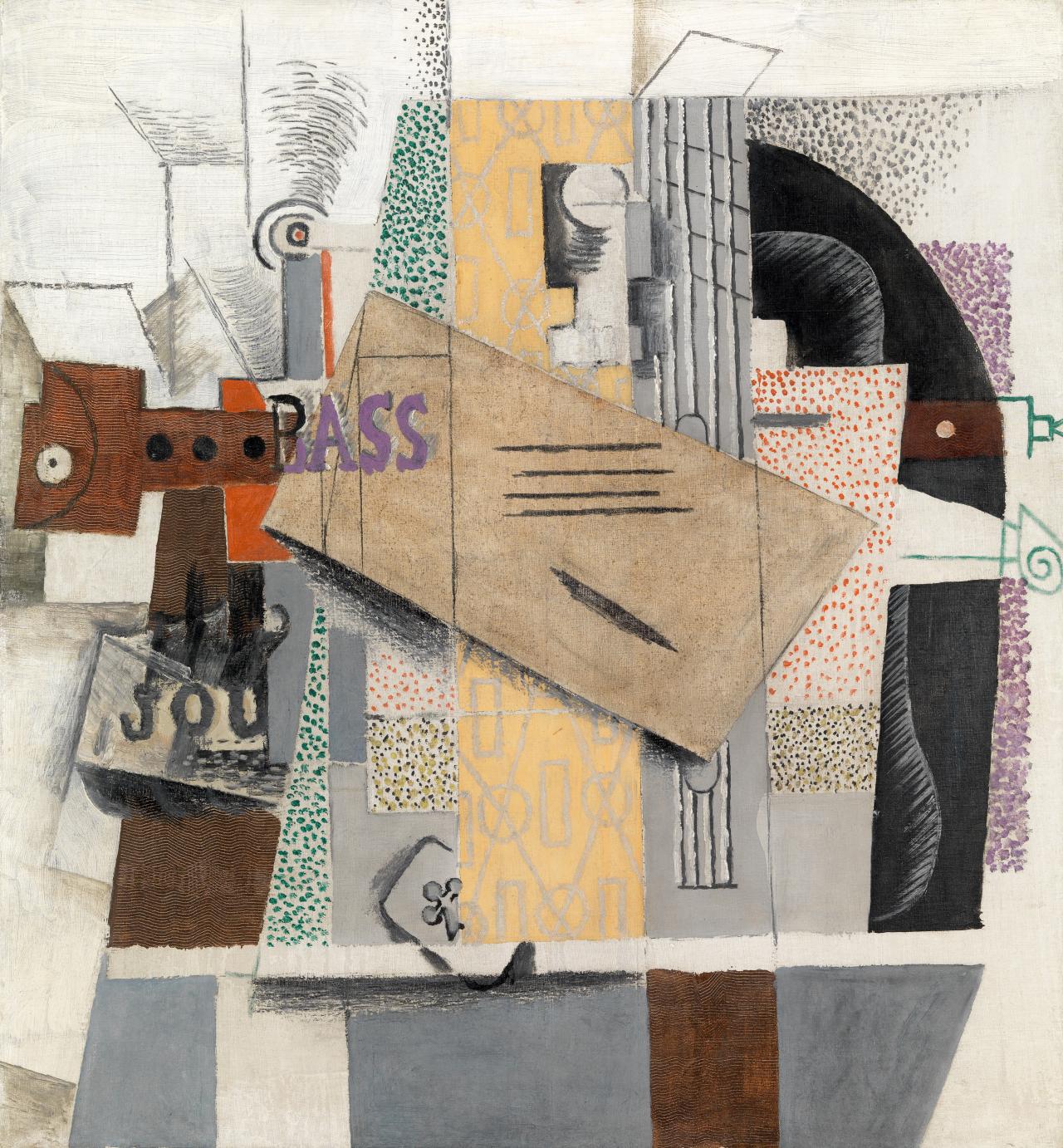 picasso violin collage