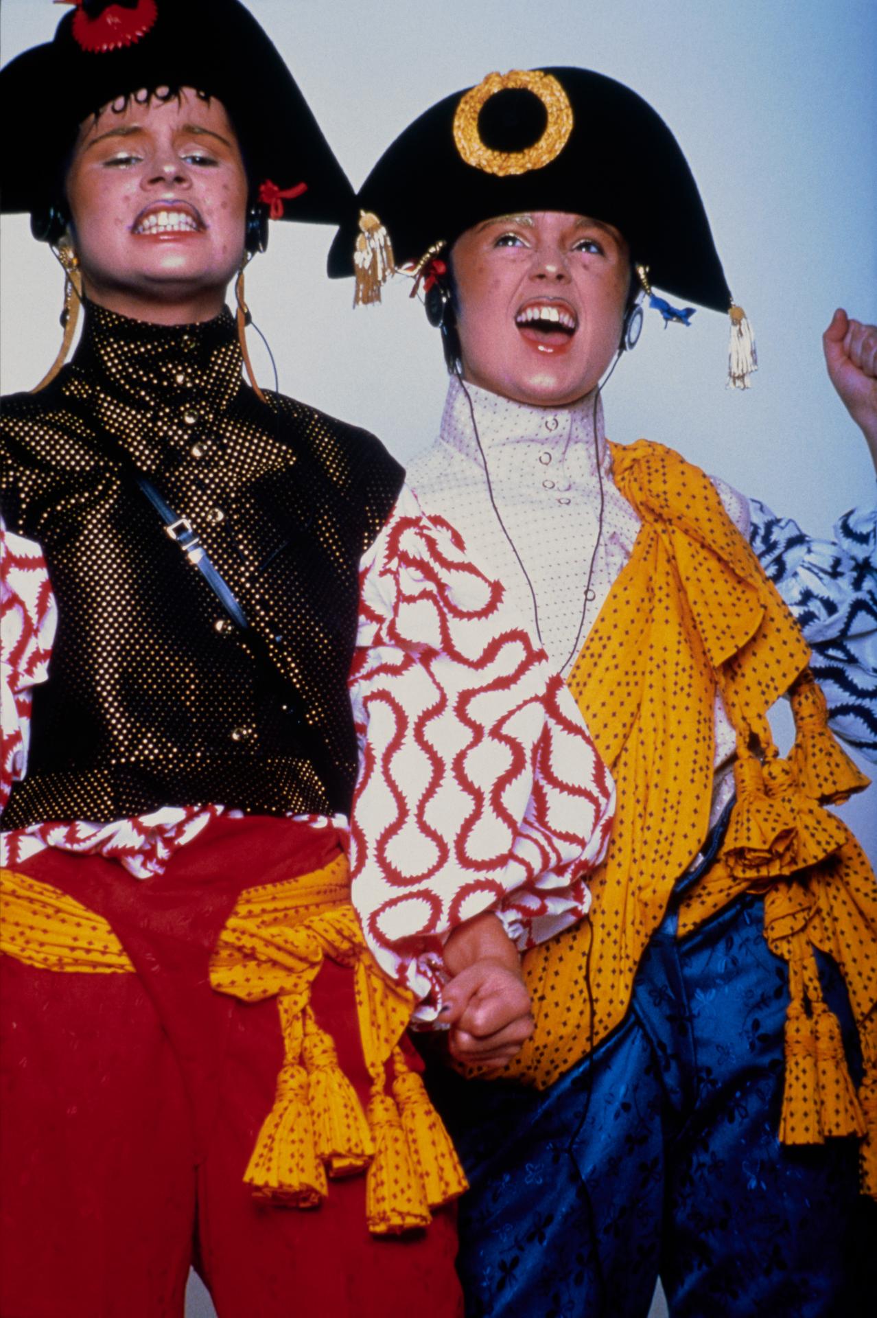 Worlds End Outfits from the <em>Pirate</em> collection, autumn&ndash;winter 1981&ndash;82. London, March 1981<br/>
Photo &copy; Robyn Beeche