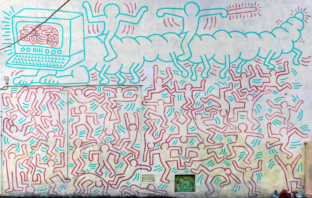 Keith Haring's Melbourne Mural