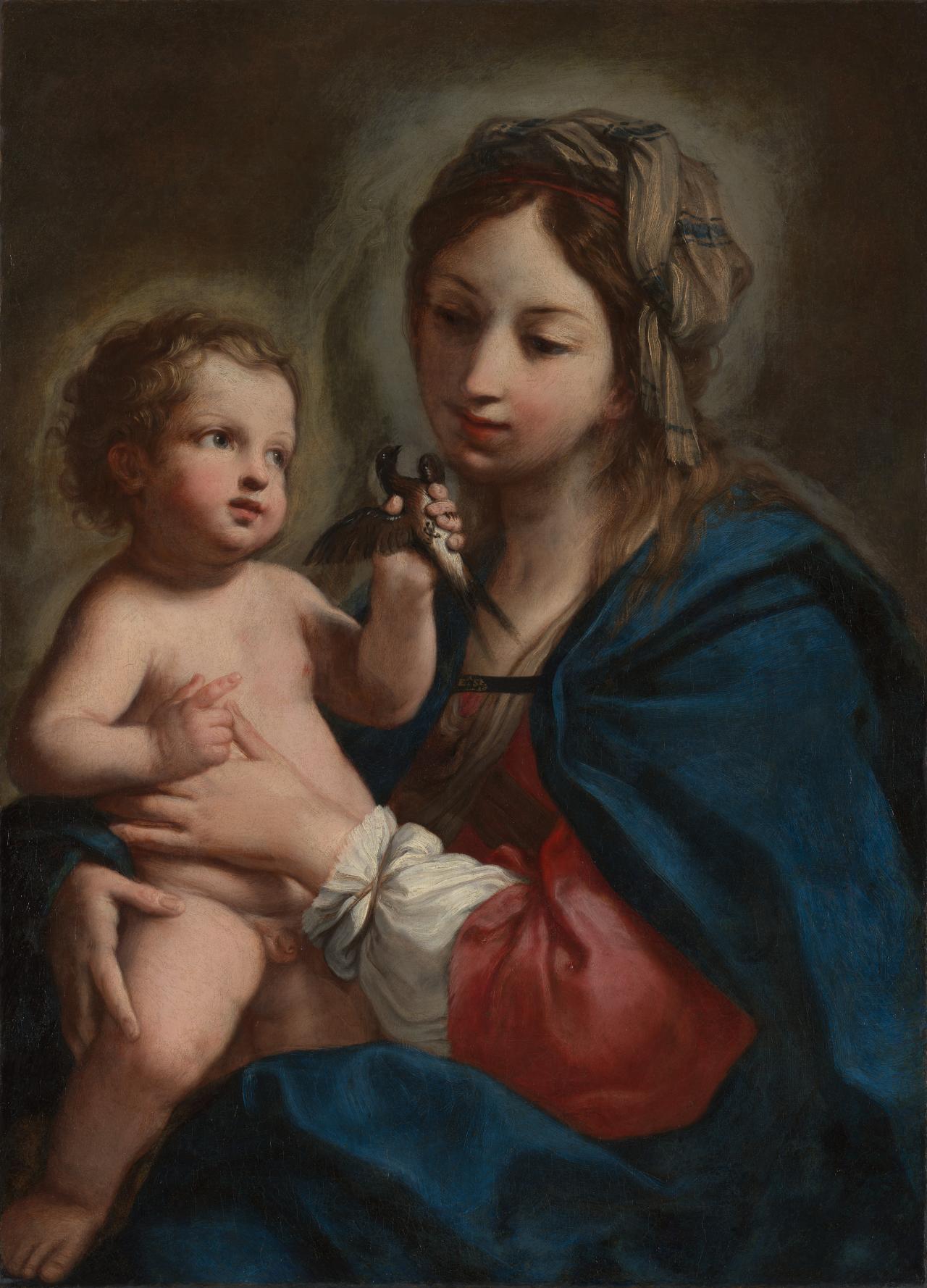 Elisabetta SIRANI<br/>
<em>The Madonna and Child with a swallow</em> (c. 1663) <!-- (recto) --><br />

oil on canvas<br />
82.5 x 59.8 cm<br />
National Gallery of Victoria, Melbourne<br />
Eva Mandel Bequest, 2026<br />
<br />

<!--158509-->