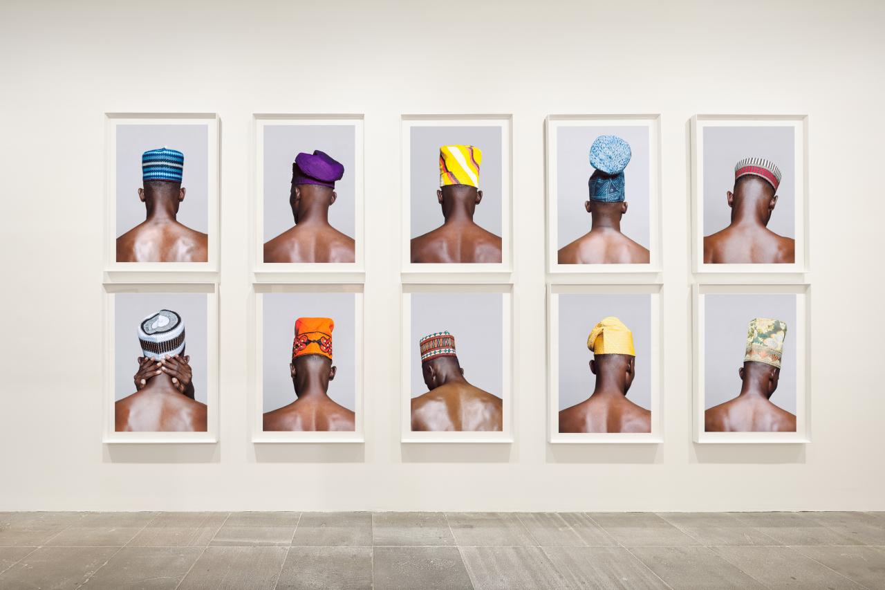 NGV Triennial 2020 installation view of Lakin Ogunbanwo’s series <em>Are We Good Enough</em> 2015–17, National Gallery of Victoria, Melbourne. Bowness Family Fund for Photography, 2019<br/>
© Lakin Ogunbanwo, courtesy WHATIFTHEWORLD Gallery, Cape Town. Photo: Tom Ross