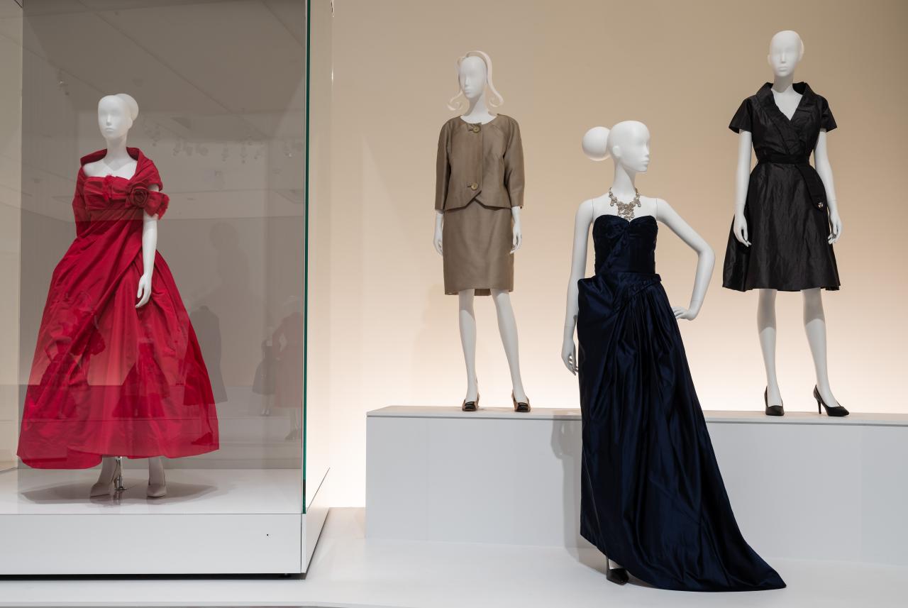 Installation view of  <em>Dior in the NGV Collection</em>, Level 3, NGV International until 1 Mar 2026<br/>