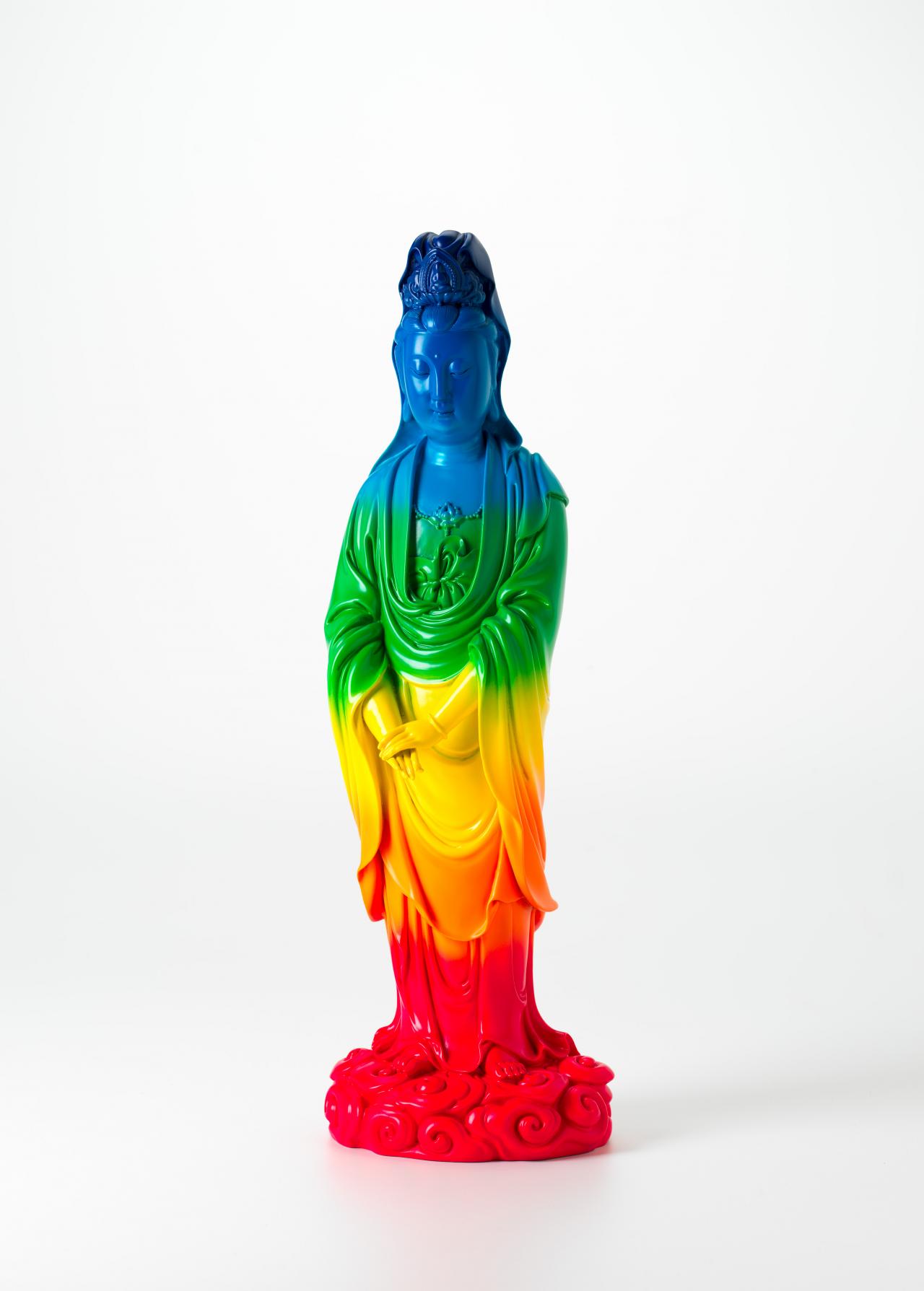 Xu ZHEN (designer and artist)<br />
 MADEIN COMPANY, Shanghai (manufacturer)<br/>
<em>New</em> (2016-2017) <!-- (angle) --><br />

painted bronze<br />
46.0 x 14.0 x 10.5 cm<br />
ed. 44/100<br />
National Gallery of Victoria, Melbourne<br />
Purchased, NGV Supporters of Asian Art, 2020<br />
2020.687<br />
© XU ZHEN®
<!--144880-->