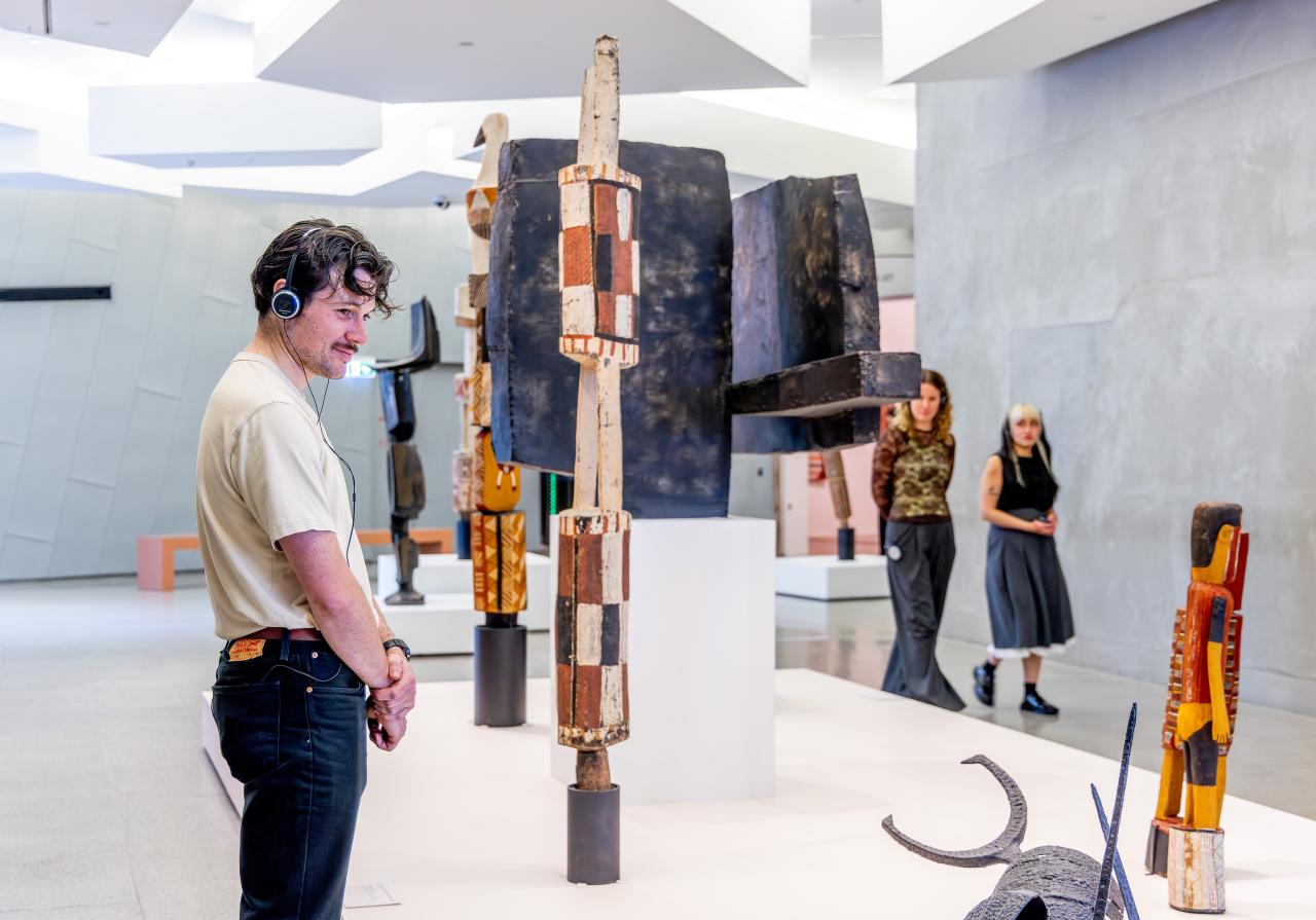 Visitors exploring NGV Australia. Photo: Tim Carrafa<br/>