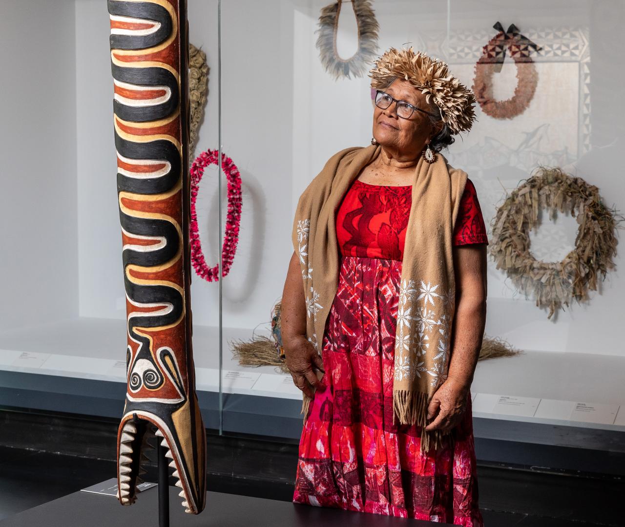 Pete Tohitau-Sietu of the Niuean community at Art of the Pacific Celebration 2025. Photo: Tobias Titz<br/>