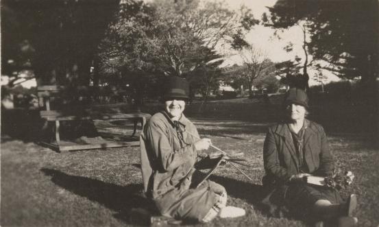 Unknown<br/>
<em>Constance Stokes and her mother, painting her first oil</em> 1925<br/>
gelatin silver photograph  <br/>
National Gallery of Victoria, Melbourne<br/>
Gift of Carlos d&rsquo;Abrera in memory of Constance Stokes through the Australian Government&rsquo;s Cultural Gifts Program, 2025<br/>