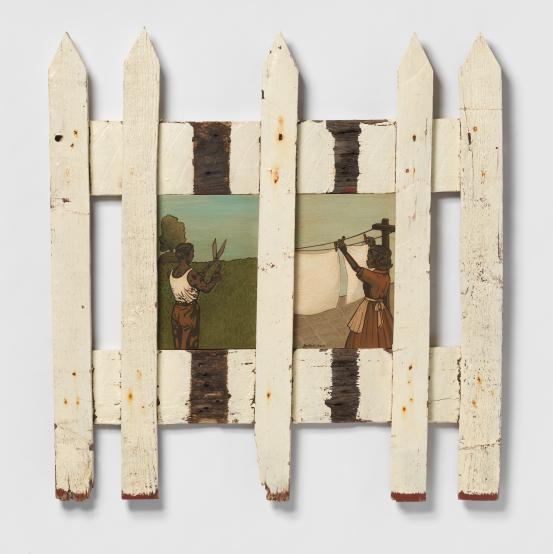 Sandra Hill<br/>
<em>Beyond the pale</em> 2010 <!-- (recto) --><br />

synthetic polymer paint on plywood, painted wood<br />
90.9 x 87.6 x 4.4 cm<br />
National Gallery of Victoria, Melbourne<br />
Purchased, NGV Supporters of Indigenous Art, 2010<br />
2010.368<br />
© Sandra Hill / Licensed by Copyright Agency, Australia
<!--96834--><br/><a class="col-link block" href="/explore/collection/work/96834"><strong>Collection page <i class="fa fa-angle-right"></i></strong></a>