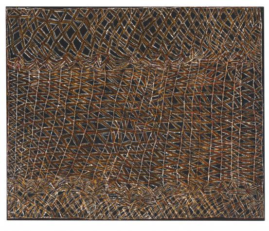 Cornelia Tipuamantumirri<br/>
<em>Untitled</em> 2015 <!-- (recto) --><br />

earth pigments and synthetic polymer paint on canvas<br />
149.7 x 180.6 cm<br />
National Gallery of Victoria, Melbourne<br />
Gift of Gabriella Roy through the Australian Government’s Cultural Gifts Program, 2017<br />
2017.216<br />
© Cornelia Tipuamantumirri/Licensed by Copyright Agency, Australia
<!--126452--><br/><a class="col-link block" href="/explore/collection/work/126452"><strong>Collection page <i class="fa fa-angle-right"></i></strong></a>