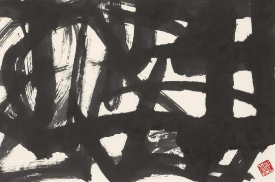 Xiao LU<br/>
<em>Bound</em> (2023) <!-- (recto) --><br />

ink on paper<br />
(50.0 x 75.0 cm)<br />
National Gallery of Victoria, Melbourne<br />
Gift of the artist, 2025<br />
2025.707<br />
&copy; Xiao Lu
<!--157429-->