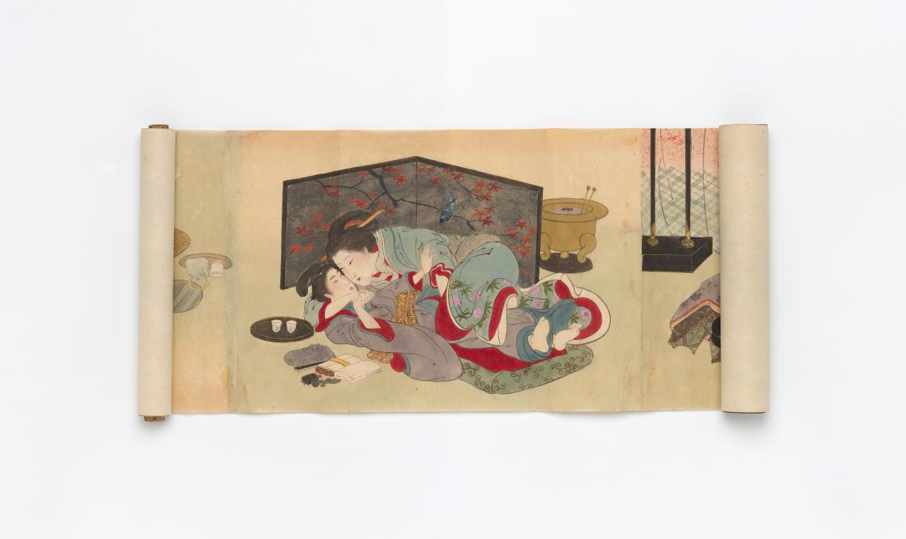 Japanese Couples Porn Sites On Stage - Interpreting Shunga scroll: sex and desire between women in Edo's 'floating  world' | NGV