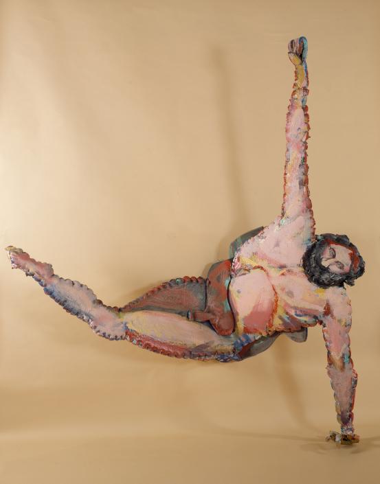 Lutz PRESSER<br/>
<em>St Bartholemew</em> (1980-1981) <!-- (recto) --><br />

synthetic polymer paint on foam rubber, nylon and plastic<br />
246.0 x 230.0 x 80.0 cm (variable)<br />
National Gallery of Victoria, Melbourne<br />
Gift of the artist, 1983<br />
AC13-1983<br />
&copy; Lutz Presser
<!--2827-->