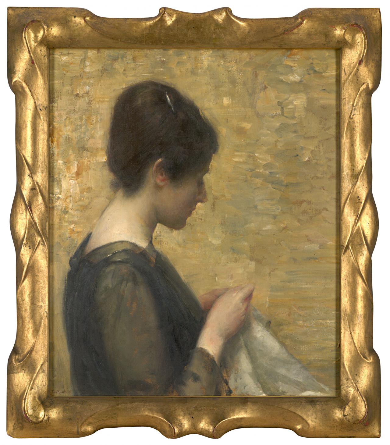 Tom ROBERTS<br/>
<em>Penelope</em> 1919 <!-- (frame) --><br />

oil on canvas<br />
66.4 x 56.5 cm<br />
National Gallery of Victoria, Melbourne<br />
Felton Bequest, 1920<br />
1059-3<br />

<!--2913-->