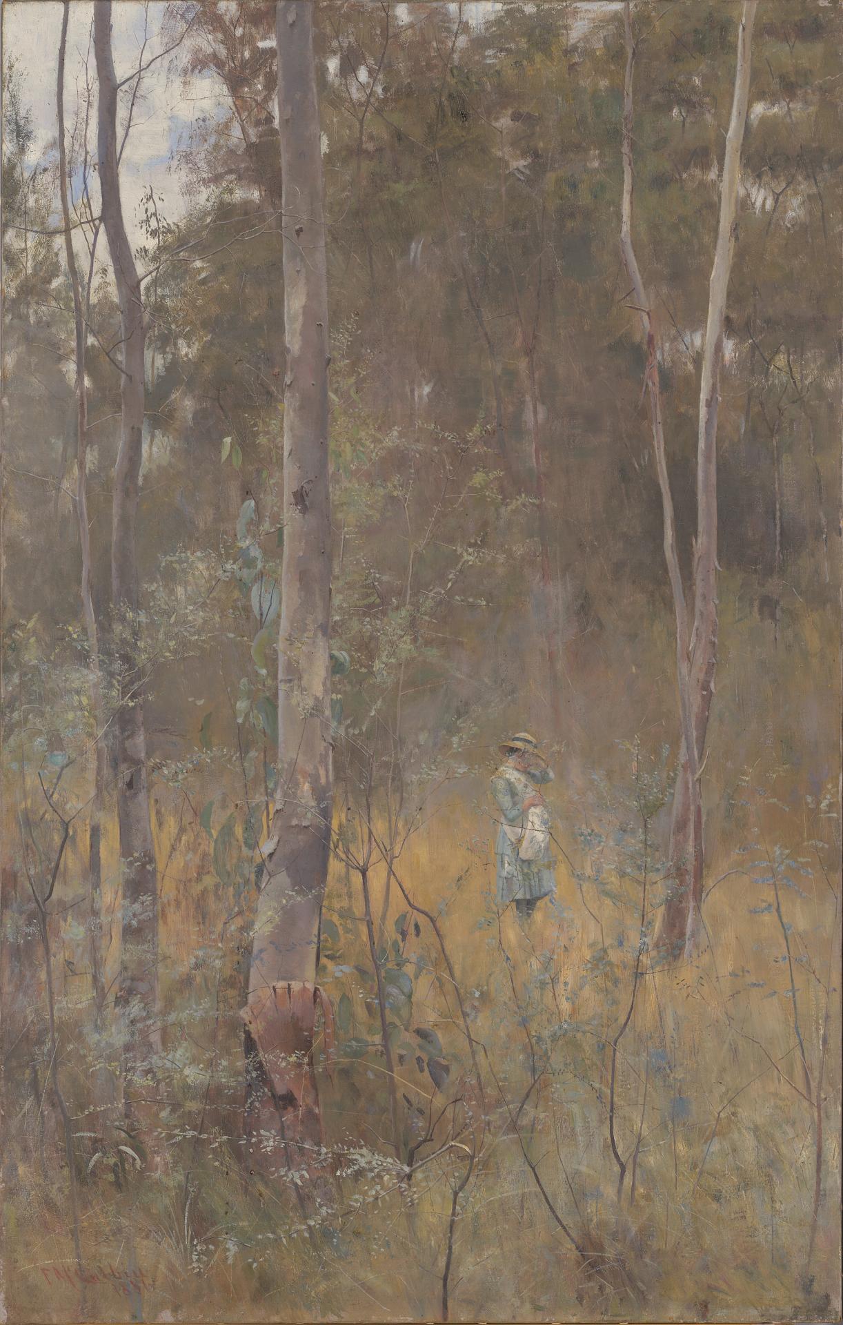 Frederick McCUBBIN<br/>
<em>Lost</em> 1886 <!-- (recto) --><br />

oil on canvas<br />
115.8 x 73.9 cm<br />
National Gallery of Victoria, Melbourne<br />
Felton Bequest, 1940<br />
1077-4<br />

<!--5975-->