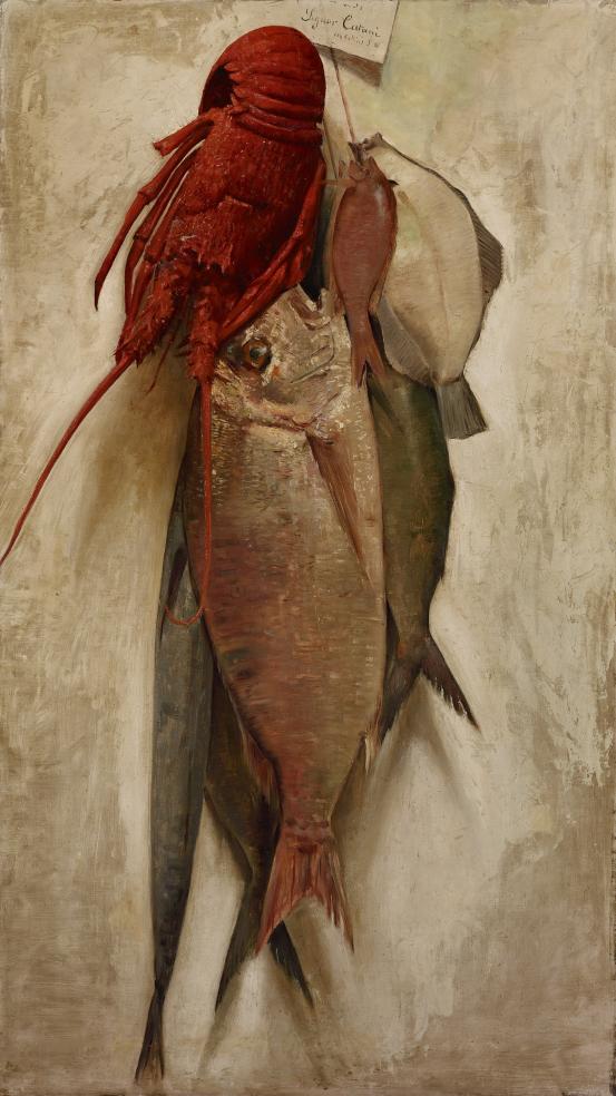 Ugo CATANI<br/>
<em>Lent</em> (1888) <!-- (recto) --><br />
<em>(Car&ecirc;me)</em><br />
oil on canvas<br />
111.4 x 64.1 cm<br />
National Gallery of Victoria, Melbourne<br />
Purchased with the assistance of the K. M. Christensen and A. E. Bond Bequest, 2007<br />
2007.2<br />

<!--83901-->