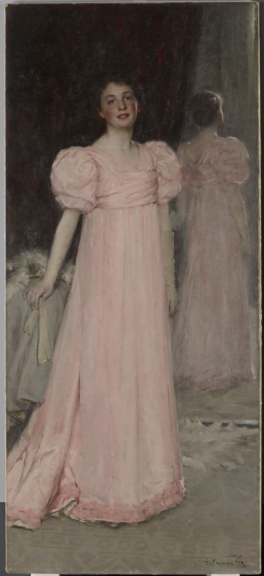 E. Phillips FOX<br/>
<em>Portrait of my cousin</em> (1893-1894) <!-- (recto) --><br />

oil on canvas<br />
206.0 x 92.0 cm<br />
National Gallery of Victoria, Melbourne<br />
Felton Bequest, 1925<br />
1503-3<br />

<!--5583-->