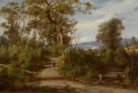 Louis BUVELOT
(Bush track, Dromana) 1875 