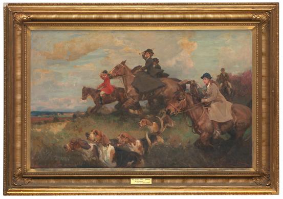 Septimus POWER<br/>
<em>Staghunt, Exmoor</em> 1911 <!-- (recto) --><br />

oil on canvas<br />
114.8 x 183.8 cm<br />
National Gallery of Victoria, Melbourne<br />
Felton Bequest, 1913<br />
577-2<br />

<!--2825-->