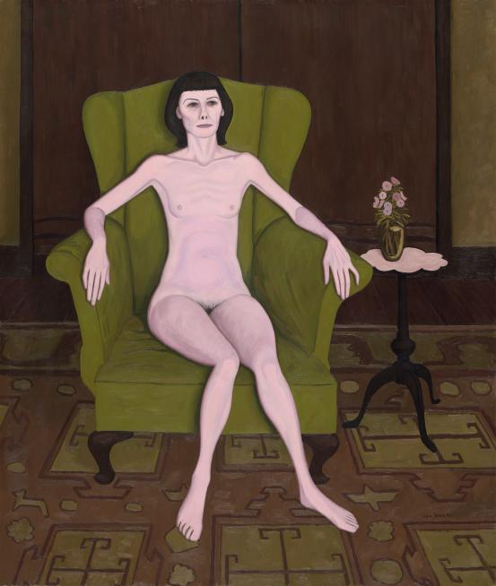 John BRACK<br/>
<em>Nude in an armchair</em> 1957 <!-- (recto) --><br />

oil on canvas<br />
127.6 x 107.4 cm<br />
National Gallery of Victoria, Melbourne<br />
Purchased, 1957<br />
3754-4<br />
© Helen Brack
<!--3216--><br/><a class="col-link block" href="/explore/collection/work/3216"><strong>Collection page <i class="fa fa-angle-right"></i></strong></a>