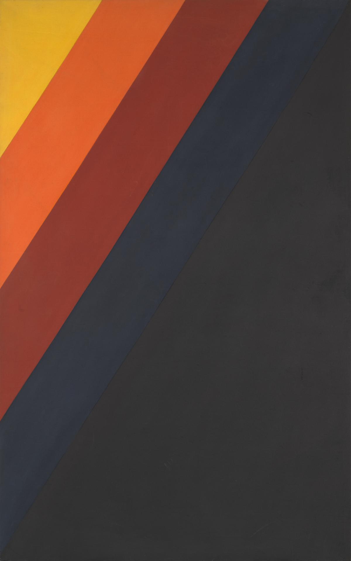 David ASPDEN<br/>
<em>Field 1</em> (1968) <!-- (recto) --><br />

synthetic polymer paint on canvas<br />
239.2 x 149.5 cm<br />
National Gallery of Victoria, Melbourne<br />
Gift of Michael Machin and family through the Australian Government’s Cultural Gifts Program, 2021<br />
2021.267<br />
© David Aspden/Licensed by Copyright Agency, Australia
<!--126756-->